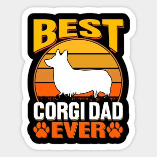 Best corgi dad ever Sticker